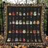 Guitar Quilt Blanket Ver 12  Quilt